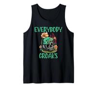 Everybody Croaks Grenouille Champignon Gobelinecore Art Débardeur