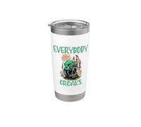 Everybody Croaks Grenouille Champignon Gobelinecore Art Gobelet isotherme en acier inoxydable double paroi