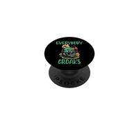Everybody Croaks Grenouille Champignon Gobelinecore Art PopSockets PopGrip Adhésif