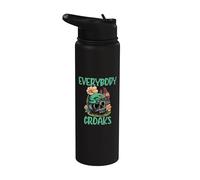 Everybody Croaks Grenouille Champignon Gobelinecore Art Stainless Steel Insulated Water Bottle