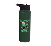 Everybody Croaks Grenouille Champignon Gobelinecore Art Stainless Steel Insulated Water Bottle