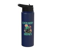 Everybody Croaks Grenouille Champignon Gobelinecore Art Stainless Steel Insulated Water Bottle