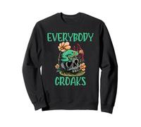 Everybody Croaks Grenouille Champignon Gobelinecore Art Sweatshirt