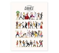 Everybody Dance Now Poster de Nour Tohme 60 x 80 cm Tableaux Décoration murale