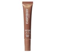 EVERYBODY LONDON Tint de lèvre de peptide, lueur de gingembre, baume à lèvres hydratant avec peptides, acide hyaluronique et vitamine E, teinte brune avec des taches d'or