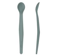 Everyday Baby First Taste Silicone Spoon, From 4 Months, Robust Stainless Steel Core, Dishwasher Safe, 2 pcs, Harmony Green 30811 0333 00 01