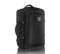 EVERYDAY SAFARI Sac de Voyage 55x40x20 cm, idéal pour Ryanair - Léger et Pratique, Parfait pour Cabine - Noir