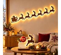 Everydries LED Reindeer Wall Decorations,Festive Christmas Lighting for Indoor Display (#B)