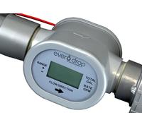 EveryDrop WM-1004 Débitmètre vortex d'irrigation filaire de 2,5 cm avec écran, capteur d'impulsion à 2 fils, compatible avec les contrôleurs d'arrosage Rachio, Spruce, Rain Bird et Smart
