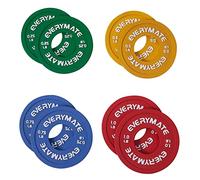 EVERYMATE Lot de plaques de poids fractionnaires en caoutchouc - Paire de plaques de poids 0,1 kg, 0,2 kg, 0,3 kg, 0,5 kg pour haltères olympiques pour entraînement de force