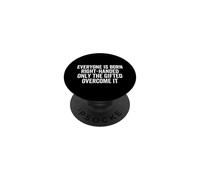 Everyone is Born Droitier Gaucher Drôle Gaucher PopSockets PopGrip Adhésif