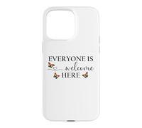 Everyone is Welcome Here Pride Sign Lesbian Butterfly Pride Coque pour iPhone 15 Pro Max