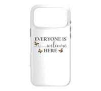 Everyone is Welcome Here Pride Sign Lesbian Butterfly Pride Coque pour iPhone 17 Pro Max