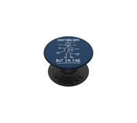 Everything Hurts But Im Fine Drôle Douleur Sarcastique PopSockets PopGrip Adhésif