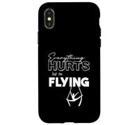 Everything Hurts But I'm Flying Lyra aérienne, Soie, Cerceau Coque pour iPhone X/XS