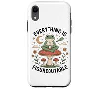 Everything is Figureoutable Frog Champignon Calm Coque pour iPhone XR