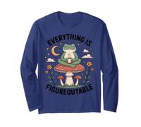 Everything is Figureoutable - Motif Grenouille Zen Manche Longue