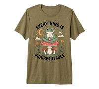 Everything is Figureoutable - Motif Grenouille Zen T-Shirt Haut de Gamme