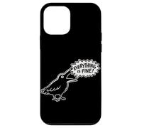 Everything is Fine Funny Crow Meme Dark Humour Raven Coque pour iPhone 12 Mini