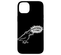 Everything is Fine Funny Crow Meme Dark Humour Raven Coque pour iPhone 14 Plus