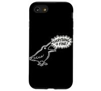 Everything is Fine Funny Crow Meme Dark Humour Raven Coque pour iPhone SE (2020) / 7/8