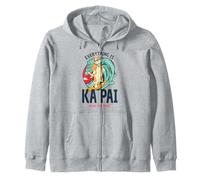 Everything is Ka Pai Chat Surf Funny Motif Nouvelle-Zélande Sweat à Capuche