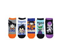 Everything Legwear Dragon Ball Z Pack Socks 5 No Show Chaussettes Low Cut Unisexe