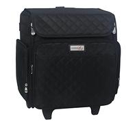 Everything Mary EVM12790-1 Sac à roulettes matelassé Pliable Noir, Noir, Classique