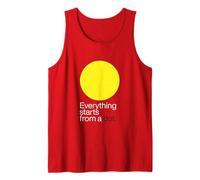 Everything Starts from a Dot - Citation d'art Minimaliste Débardeur