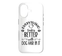 Everything Tastes Better with Dog Hair in It Coffee Mug Dog Coque pour iPhone 17