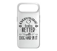 Everything Tastes Better with Dog Hair in It Coffee Mug Dog Coque pour iPhone Air