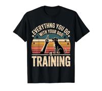 Everything You Do with Your Dog is Training T-Shirt Graphique avec Valeur, Homme, Noir, M