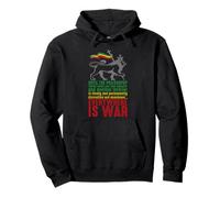 Everywhere is War Haile Selassie Discours Lion Juda Reggae Sweat à Capuche