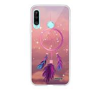 Evetane Coque Compatible avec Huawei P30 Lite 360 intégrale Coque Avant arrière Resistant Fine Protection Solide Housse Etui Transparente Attrape rêve Rose Motif Tendance