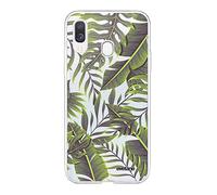 Evetane Coque Compatible avec Samsung Galaxy A20e 360 intégrale Coque Avant arrière Resistant Fine Protection Solide Housse Etui Transparente Feuilles Exotiques Motif Tendance 152505