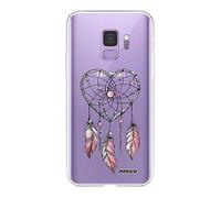 Evetane Coque Compatible avec Samsung Galaxy S9 360 intégrale Coque Avant arrière Resistant Fine Protection Solide Housse Etui Transparente Attrape Coeur Motif Tendance 91427