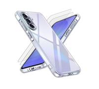 EVETANE Coque compatible Galaxy A36 antichoc Transparente + 2 vitres