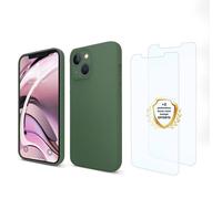 EVETANE Coque compatible Iphone 13 antichoc Vert + 2 vitres