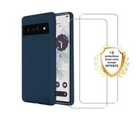 EVETANE Coque compatible Pixel 7 antichoc Bleu + 2 vitres