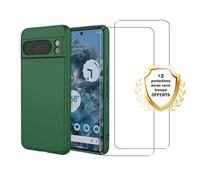 EVETANE Coque compatible Pixel 8 Pro antichoc Vert + 2 vitres