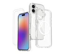 EVETANE Coque iPhone 17 Transparente Compatible Magsafe + 2 Vitres Protection Ecran