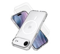 EVETANE Coque iPhone Air Transparente Compatible Magsafe + 2 Vitres Protection Ecran