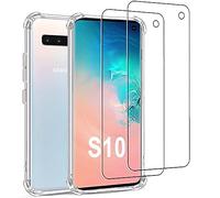 Evetane Coque pour Galaxy S10 Antichoc Transparente + 2 vitres