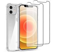 Evetane Coque Apple iPhone 12 mini Antichoc Silicone + 2 Vitres en verre trempé