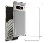 Evetane Coque pour Pixel 7 Antichoc Transparente + 2 vitres