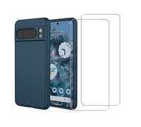 Evetane Coque pour Pixel 8 Pro Antichoc Bleu + 2 vitres