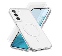 EVETANE Coque Samsung Galaxy S22 Plus magnétique Compatible Magsafe + 2 Vitres Protection Ecran