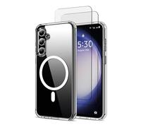 EVETANE Coque Samsung Galaxy S23 fe Magnétique Compatible Magsafe + 2 Vitres Protection Ecran Antichocs
