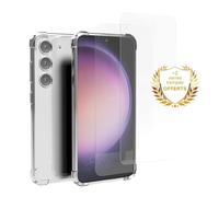 EVETANE Coque Samsung Galaxy S23 Plus Antichoc Silicone + 2 Vitres en verre trempé Protection écran