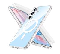 EVETANE Coque Samsung Galaxy S24 FE Magnétique Compatible Magsafe + 2 Vitres Protection Ecran